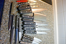 Paket Konvolut Küchenmesser Messer Justinus Müller Solingen ua 18 Stück Sonderpr