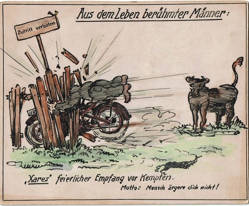 Karikatur motorrad unfall - motorrad-unfall, bei