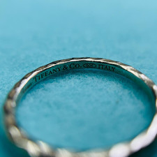 Tiffany and Co Paloma Picasso Hammered Silver Ring US5,75 EU51