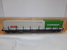 Fleischmann H0 5250 K 4-Achs Klapprungenwagen Rungenwagen DB EP IV mit Container