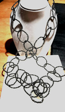 Kette  XL 95 cm  metallic -