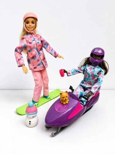 Barbie winter set puppen - barbie,