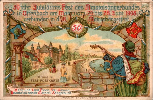 Litho gruss aus offenbach - gruss,