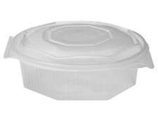 25 Salatschalen mit Deckel PP