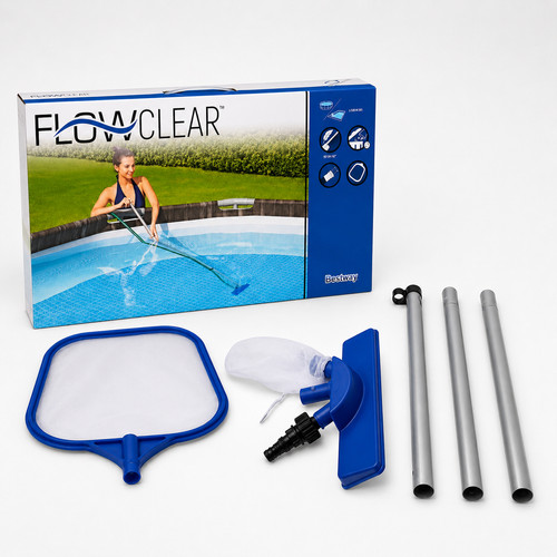 Poolpflege set mit poolkescher - poolpflege,