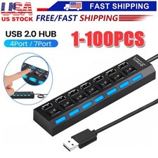 USB Hub 7 Port On/Off Switch