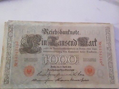 Reichsbanknote 1000 mark - 1000, 21