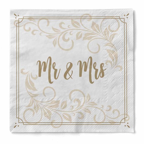 Serviette mrs - "mr, &