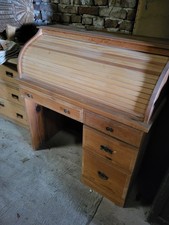 Sekretär Rollladen Weichholz Vintage