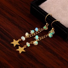 14K Gelbgold Opal Perlen