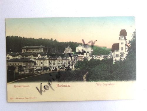 Postkarte marienbad - postkarte,