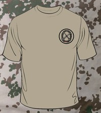 🇩🇪 Artillerie T-Shirt  Khaki/ Bundeswehr/Barettabzeichen/Soldat/Heer/Veteran