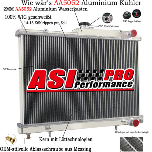Reihe alu kühler für - 3,