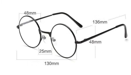 Retro metall runde lesebrille - retro,