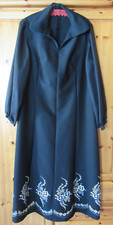 langes Kleid,Damen,Ballkleid,Abendkleid,Gr. 50,schwarz,mit halben Taft-Unterrock