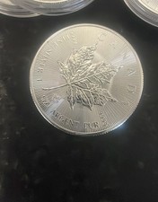 Silbermünze Canadian Maple
