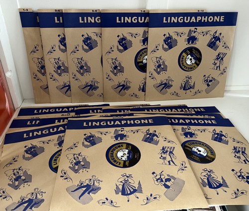 Vintage linguaphone rpm - linguaphone, 78