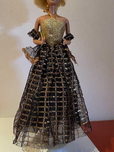 Petra barbie kleid gold 80er - petra,,