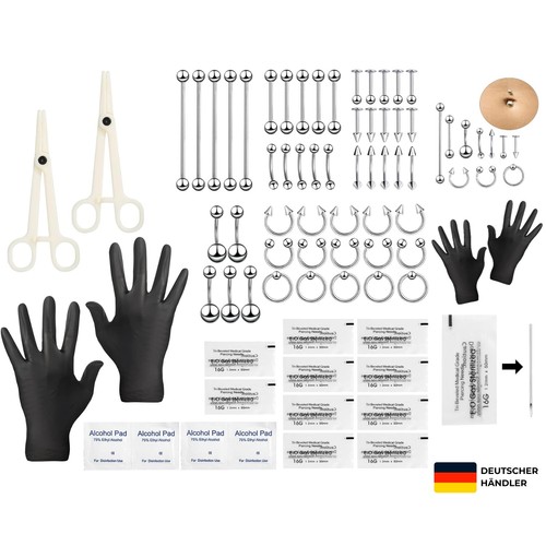 Stück piercing kit set - kit, zum