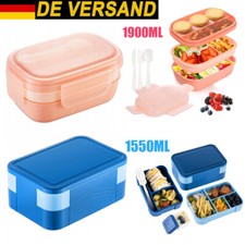 Kinder Brotdose Mit Fächern Bento Box Auslaufsicher Lunchbox Für Mädchen Jungen