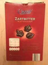 2009- alte Verpackung, Pappschachtel Torten-Deko Schokoblätter Choceur-Sammler