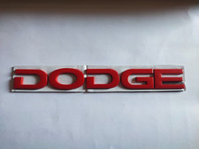 Dodge  Schriftzug rot matt