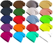 MASTER DIS JERSEY BEANIE NEU KMA  Winter Mütze Slouch Cap Long Beanies Baumwolle