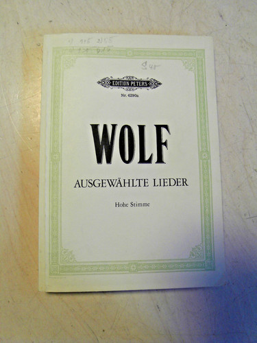 Alte noten wolf - noten, ausgewählte