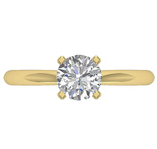 14K Gelbgold Verlobungsring