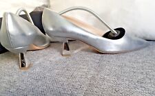 Pumps in Silberleder von Konstantin Starke Gr. 41,5