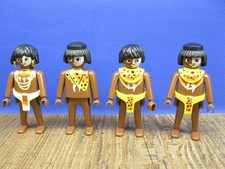 4 Eingeborene Figur Dschungel 3015 3040 Playmobil G154