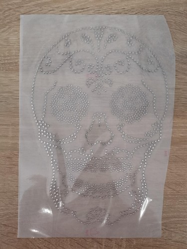 Totenkopf hot fix strass - totenkopf,