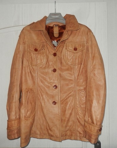 Gipsy lederjacke braun - braun, camel