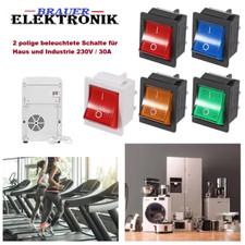 Wippschalter 2polig beleuchtet
