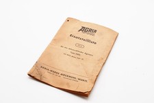 Ersatzteilliste Agria Agriette Type 1000 Teilekatalog frühe Ausgabe 58/3