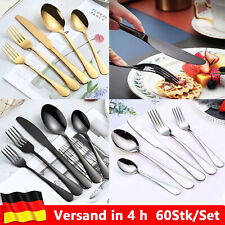 60Tlg Besteck Set bis für