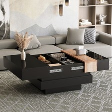 Quad Couchtisch Schiebeplatte