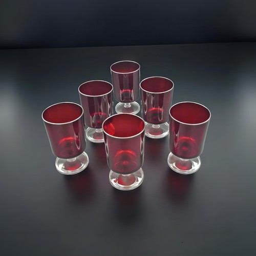 Vintage set rubinrote - set,