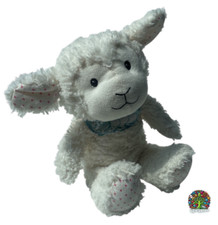 TCM Schaf Lamm mit Halstuch Granulat Tchibo Stofftier Plüsch Kuscheltier ca 29cm