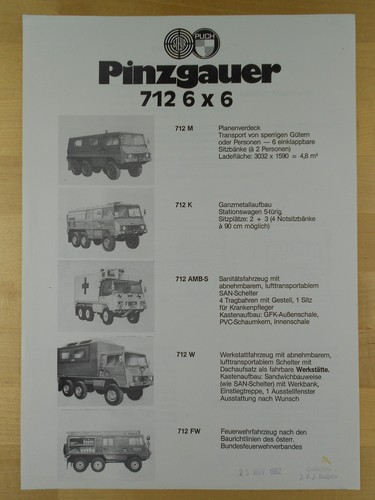 Steyr puch pinzgauer 712 - steyr, 6x6