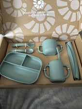 Ergobaby Kindergeschirr Set Deluxe Sage Green Baby Geschirr BPA-frei NEU OVP