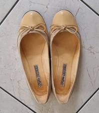 BUFFALO London Ballerinas, Gr. 37, Leder,  cremebeige