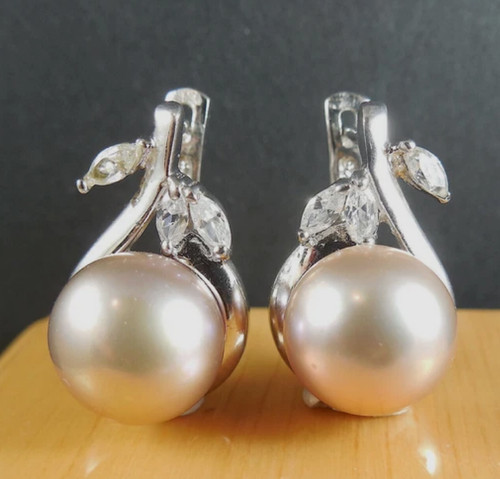 Silber ohrringe 925 mit rosa - 925,