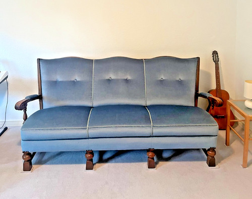 Vintage couch samtbezug - samtbezug,