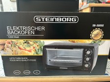 Steinborg mini backofen, Elektrischer Backofen 1200 Watt