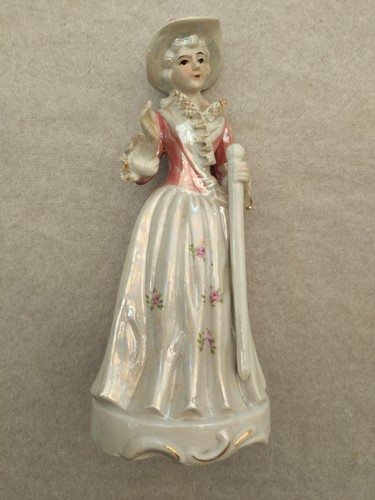 Vintage porzellan figur dame - porzellan,
