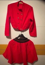 XS Karneval Kostüm Fasching Gr. 176 70er Jahre rot teufel 