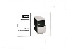 Kaffeemühle mit dem echten Mahlwerk Gebrauchsanleitung. AEG