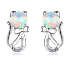 Opal 925 Silber Ohrstecker