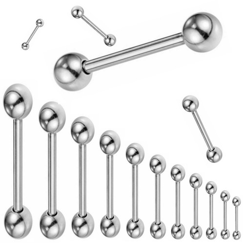 Edelstahl piercing stab zunge - edelstahl,